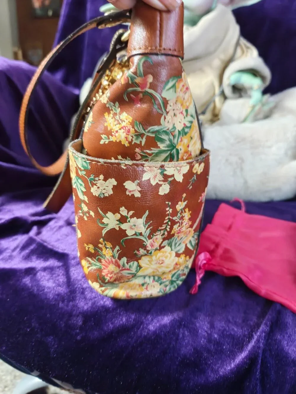 Patricia Nash Rayleigh Tote in Vintage Botanical Garden & Wallet in Denim Fields